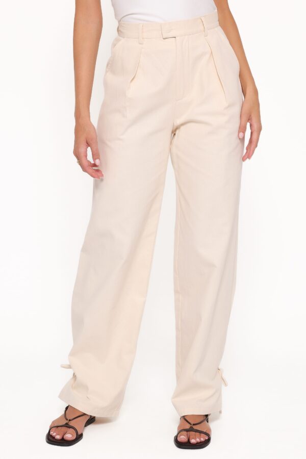 BOTTOMS petal and pup usa bottoms asher tie detail tapered leg pants cream 1222185935.jpg