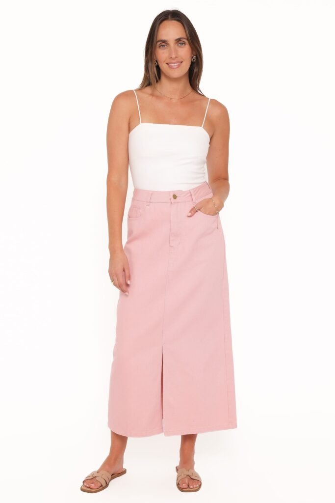 BOTTOMS petal and pup usa bottoms dana denim midi skirt dusty pink 1233030789.jpg
