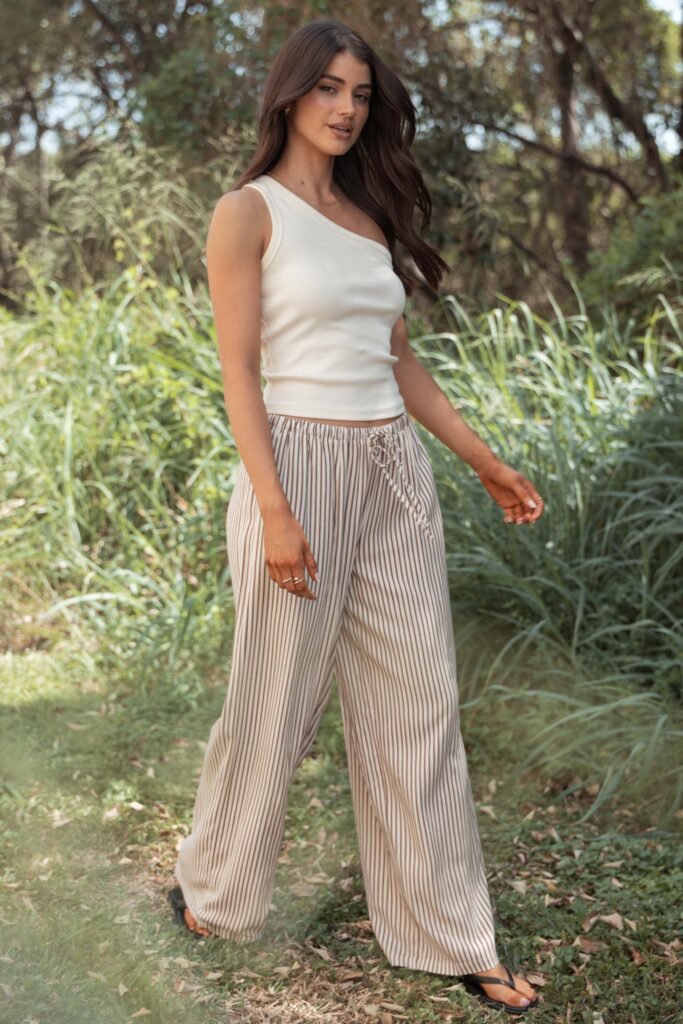 BOTTOMS petal and pup usa bottoms elowen wide leg pants brown stripe 1196573664.jpg