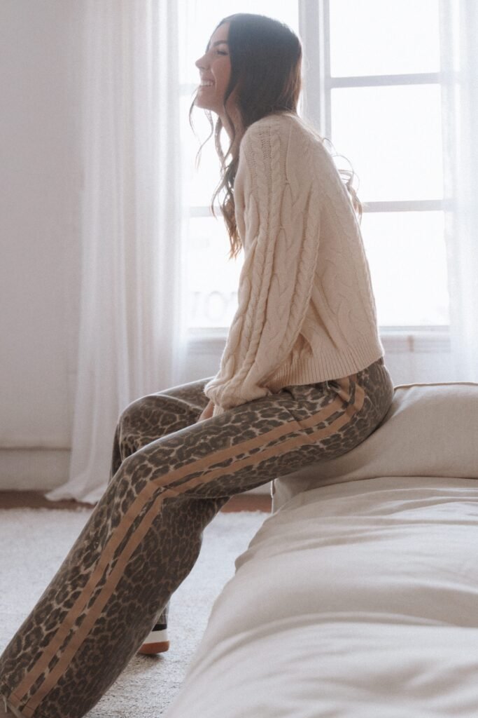 BOTTOMS petal and pup usa bottoms fletcher denim racer pants leopard 1174273504.jpg