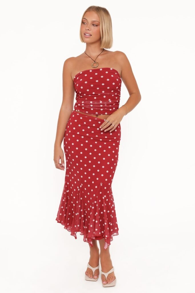 BOTTOMS petal and pup usa bottoms tullia mesh midi skirt red polka dot 1217474424.jpg