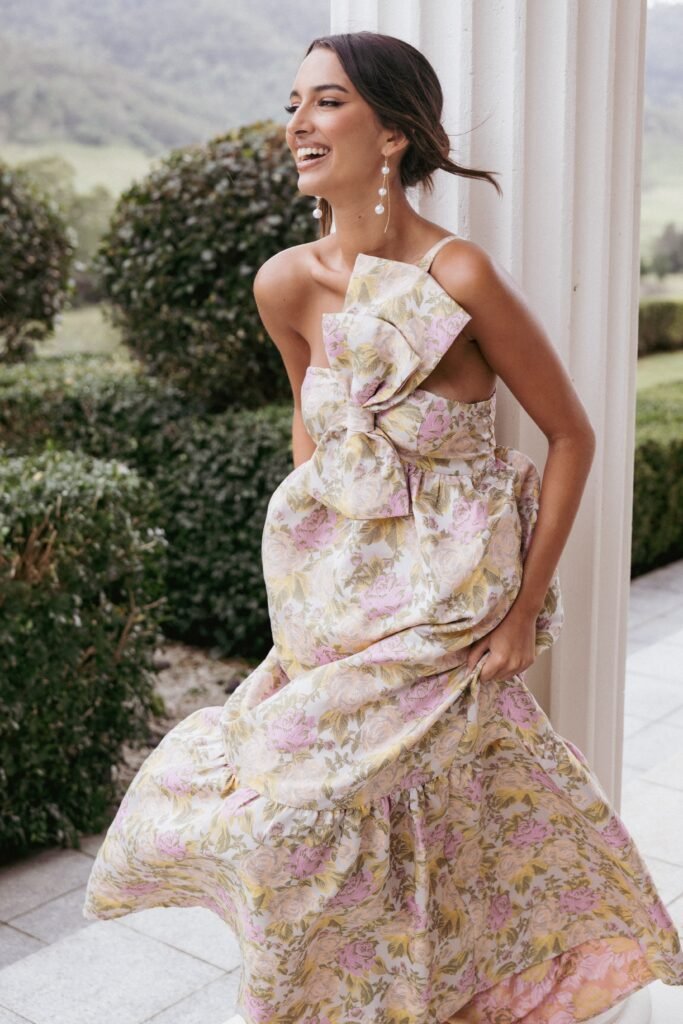WEDDING GUEST petal and pup usa dresses betina bow front maxi dress multi floral 1141001733.jpg