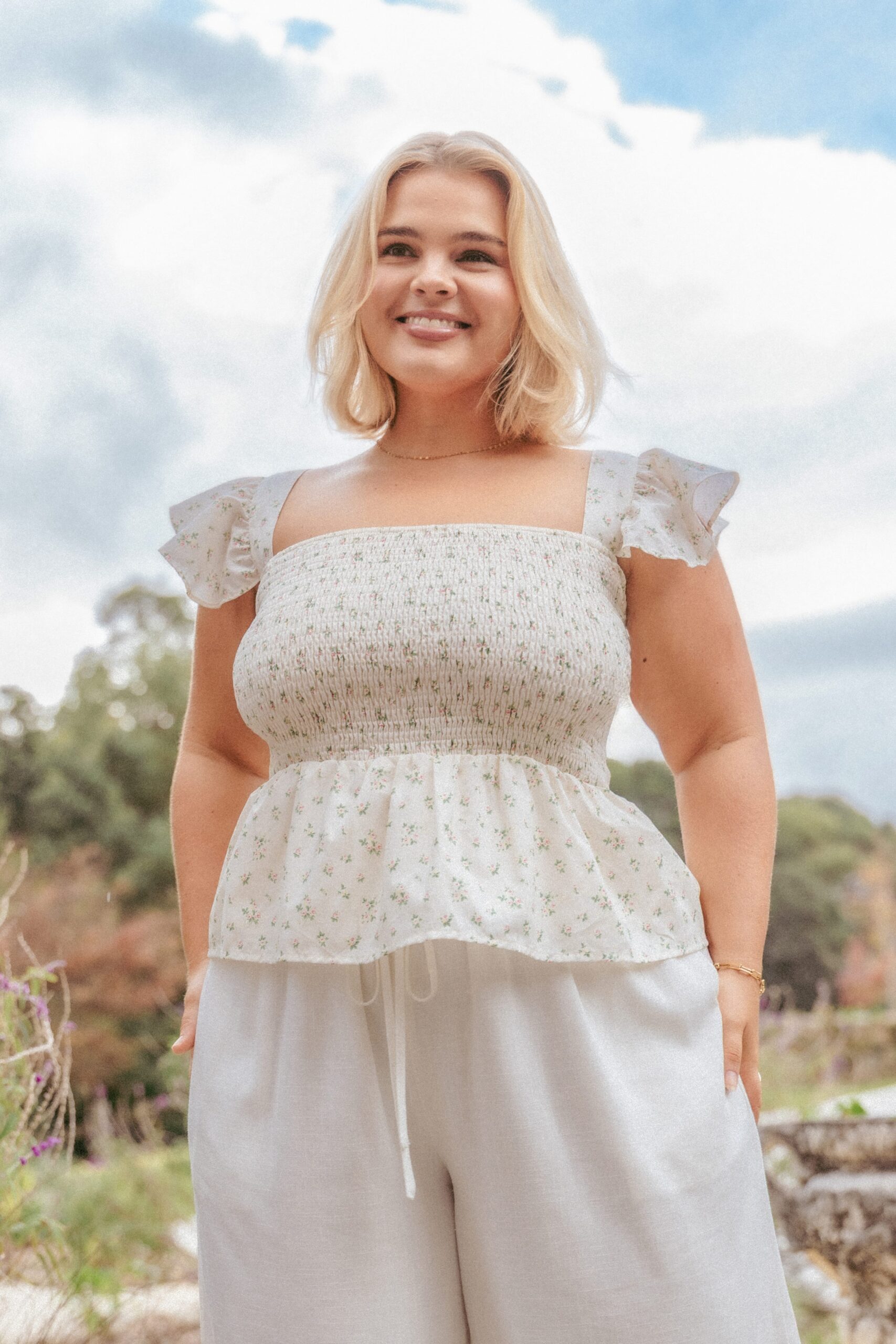 tops remira smocked ruffle top white betty 1245990823.jpg tops remira smocked ruffle top white betty 1245990823.jpg